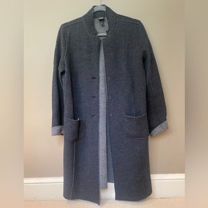 Eileen Fisher, merino wool car coat, mid weight